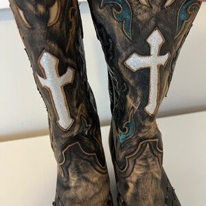 Dan Post ladies Anthem cowboy boot.  Size 8